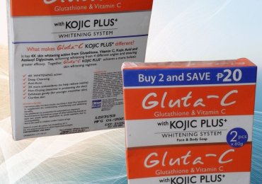 Gluta-C with Kojic Plus+Vitamin C Face and Body Soap.