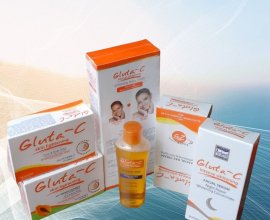 Gluta -C Complete Set 5in1 Soap, Body Lotion, Tonner, Face Cream Night and Day