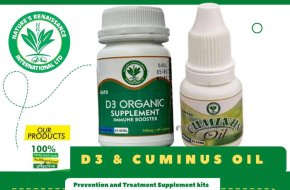 D3 organic and cuminus oil