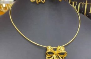 Golden Set Earring and Neckless