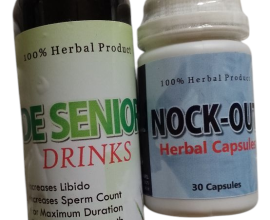 De Senior Men Drink+Nock Out Herbal Capsule for Penis Enlargement